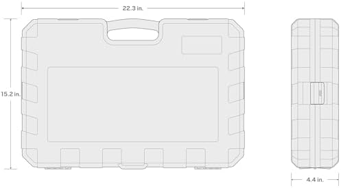 TEKTON 3/4 Inch Drive Socket Set, 37-Piece | SID93418 | (13 - 50 mm), Shallow, 6-Point, Case