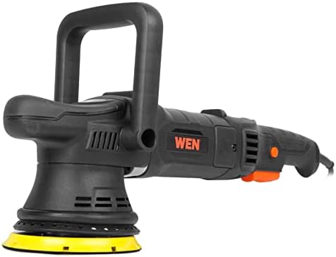 WEN Dual Action Polisher, 5-Inch Professional Grade, 8-Amp with Paddle Switch, 15mm Throw and LED Display (AA6158)