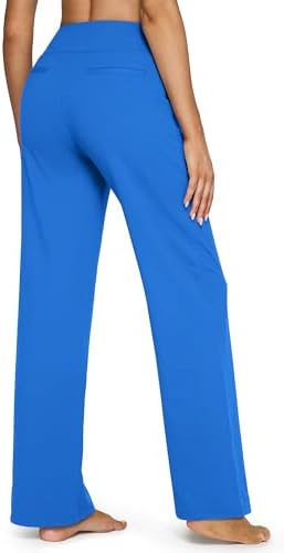G4Free Yoga Pants for Women Wide Leg Pants with Pockets High Waisted