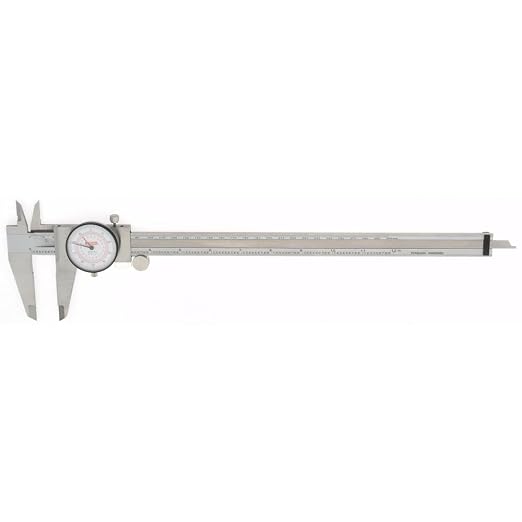 SPI 17-967-1 Dual Scale Inch Metric Dial Caliper: 0" to 12" (0 to 300mm) Range