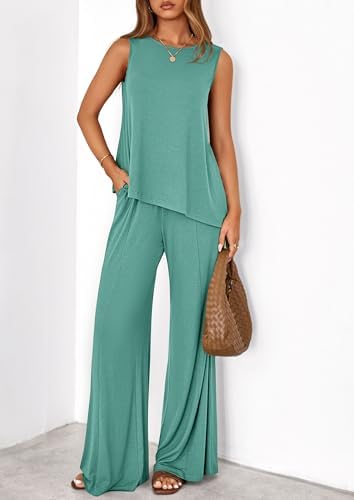 PRETTYGARDEN Women's Summer 2 Piece Matching Lounge Sets