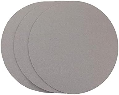 11 inch Sanding Discs Hook and Loop Round Sand Paper Disc, White Aluminum Oxide No Hole Hook and Loop Sanding Discs, 800 Grit Sandpaper Auto Body Sandpapers for Wood, Paint, Metal & Plastic, 25 Pack
