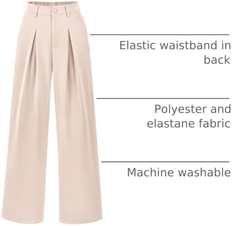 BTFBM Fall High Waisted Business Casual Palazzo Pants for Women Dressy 2026