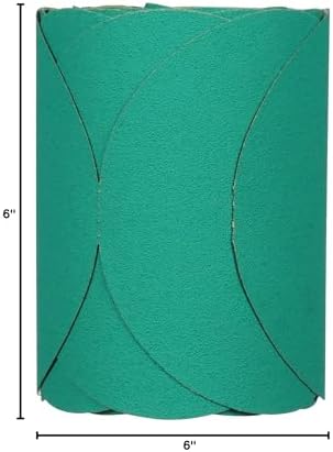 3M 01506 Stikit Green 6" 80D Grit Fre-Cut Disc Roll