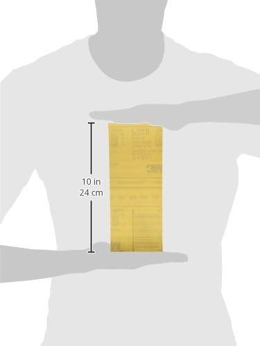 3M Gold Abrasive Sheet 216U, 02551, P320 Grade, 3-2/3 in x 9 in, 100 Sheets
