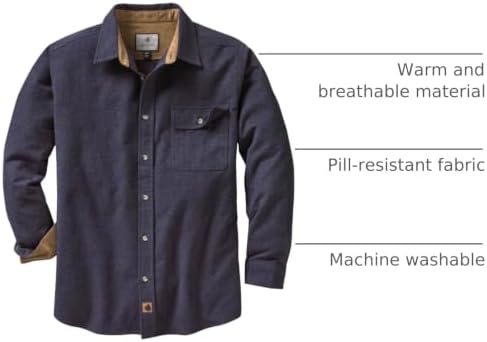 Legendary Whitetails Mens Flannel Long Sleeve Button Down 100% Cotton Shirt