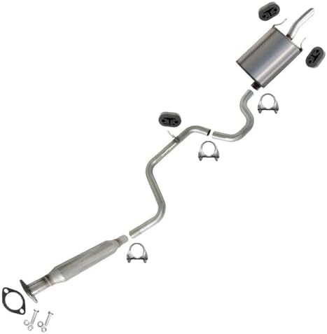 Northeastern Exhaust | Stainless Steel Resonator Pipe, Intermediate Pipe, Muffler Exhaust System Kit Compatible for Chevrolet Impala 2006-2011 3.5L | Free Gasket Clamps Hangers & Bolts & Nuts Included