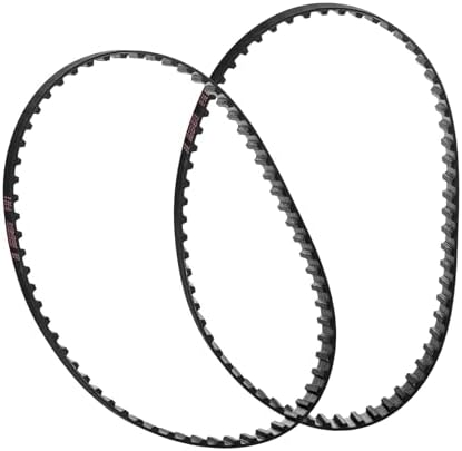 SPINDLE SANDER Drive Belt set of 2 Fits - BAUER 191511E-B BENCH TOP OSCILLATING EDGE BELT SPINDLE SANDER - High Strength Rubber Belt - Replacement Drive Belt - Made In The USA!- Toothed Drive Belt