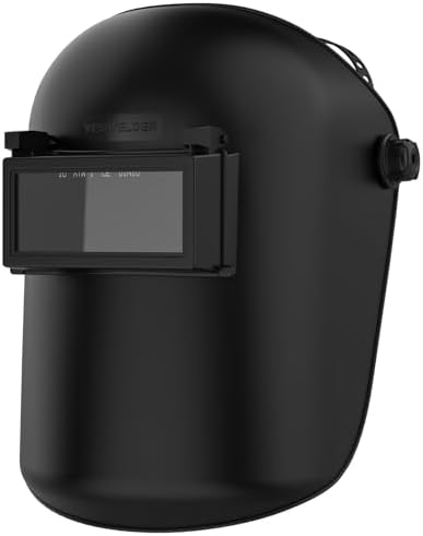 YESWELDER Lightweight, Durable Flip Front Welding Helmet, Sugar Scoop Pipeline Welding Hood Welding mask
