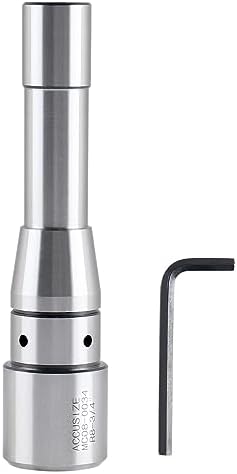 Accusize Industrial Tools R8 to 3/4'' Weldon Shank Arbor Adapter, Compatible with Annular Cutters for Bridgeport Milling Machines, Durable Construction, MC08-0034