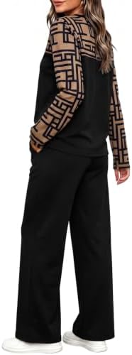 WIHOLL Two Piece Sets for Women Fall Outfits Casual Matching Lounge Sets
