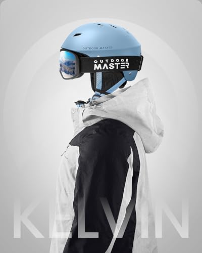 OutdoorMaster Kelvin Ski Helmet - Snowboard Helmet for Men, Women & Youth