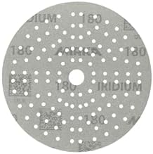 Mirka Sandpaper Iridium 6-Inch Hook and Loop Disc Grit 180 50 pcs