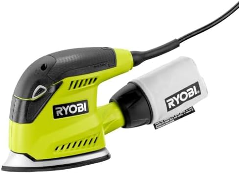 Ryobi ZRCFS1503GK 1.2 Amp Corner Cat Finish Sander (Green) Factory (Renewed)