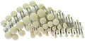 12 pcs/Bag Dia.4-12mm Felt Polishing Wheel 3mm Shaft Mounted Point Ball Trangle Shaped Die Grinder Drill Tool(B12)