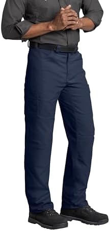 Red Kap Men's Performance Shop Pant - Double Knee Work Pants, Regular Fit, Concealed Zippers for Scratch Protection