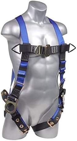 Construction Harness 5 Point Adjustment, Back D-Ring, Grommet Legs, Multiple Styles I OSHA ANSI Compliant