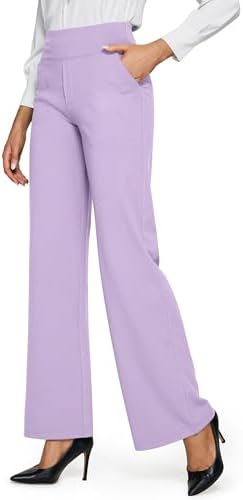 G4Free Yoga Pants for Women Wide Leg Pants with Pockets High Waisted