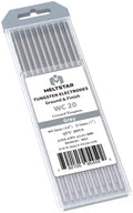 TIG Welding Cerium tungsten electrode 1/8” x 7” (Grey, WC20) 10-Pack