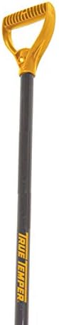True Temper 1641200 Aluminum Snow Shovel with Ergonomic D-Grip Steel Handle 18 Inch