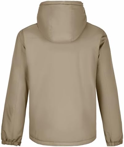 CAMELSPORTS Mens Winter Jacket Waterproof Warm Snow Ski Jackets Faux Fur Fleece Rain Coats with Removable Hood