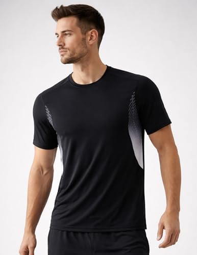 Liberty Imports 5 Pack Men's Active Quick Dry Crew Neck T Shirts