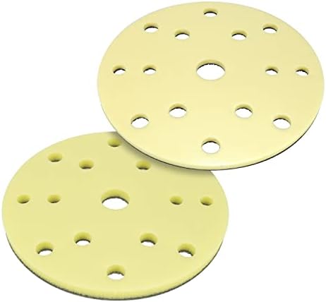 Eagle Micro-Hook Interface Pad for 6 inch Sanding Discs, Assorted, Hook & Loop, 15 Holes, 971-9001, 2 Pads