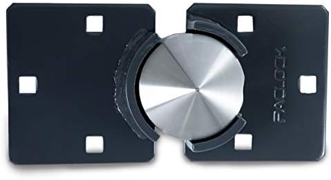PACLOCK's UCS-9S/770 Hasp and Puck Combo Kit, Stainless Steel Body, Grey Hasp, High Performance 6-Pin Cylinder, One Lock Keyed to a Number U-Pick! w/ 2 Keys, No Backplates