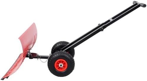 2026 Upgrade 29" Wide Snow Shovel with Wheels for Driveway