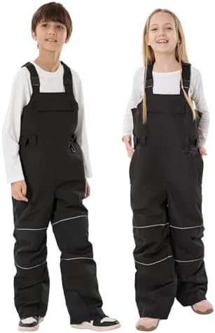 GSOU SNOW Kids Snow Bibs Boys Girls Ski Snowboard Pants (3-16Years)