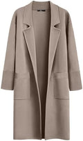 LILLUSORY Women's Long Cardigan Sweaters Fall Oversized Jacket Trench Coats