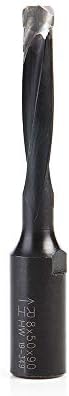 Amana Tool 316028 Carbide Tipped 2 Flute RH Rotation 8mm D x 50mm CH x M8x1 Thread for Domino Joining Machine for Festool