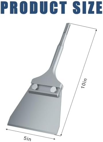 SDS Plus Floor Scraper, 5in x 10in SDS Plus Chisel, Tile Removal Tool for Rotary Hammer & Demolition Hammer, Removes Thinset, Tile, Vinyl, Linoleum, Carpet & Hardwood Flooring