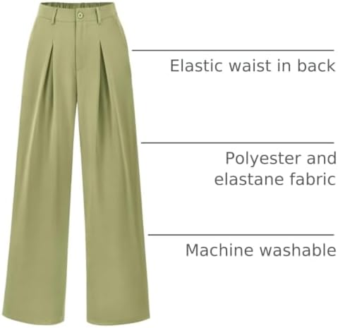 BTFBM Fall High Waisted Business Casual Palazzo Pants for Women Dressy 2026