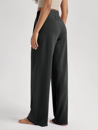 ODODOS Modal Soft Wide Leg Pants for Women High Waist Casual Relaxed Pants with Pockets-27/29"/ 31" Inseam