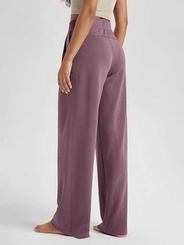 ODODOS Modal Soft Wide Leg Pants for Women High Waist Casual Relaxed Pants with Pockets-27/29"/ 31" Inseam