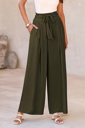 PRETTYGARDEN Women's Palazzo Wide Leg Work Dress Pants