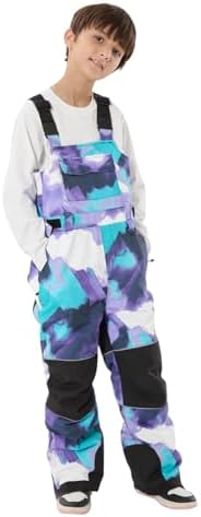 GSOU SNOW Kids Snow Bibs Boys Girls Ski Snowboard Pants (3-16Years)