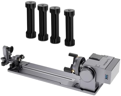 ATOMSTACK R8 Rotary Chuck Engraver Multi-Function Jaw Chuck Rotation Compatible with Engraver Y-axis Rotary Roller for Irregular Items Spherical & Cylindrical Objects