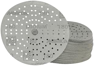 Mirka Sandpaper Iridium 6-Inch Hook and Loop Disc Grit 180 50 pcs