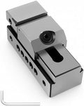 1″ Precision Grinding Vise for Machine Tools Drilling Bench and More Machining Platform with Hex Wrench, Alloy Steel Precision Grinding Screwless Mini Insert Vise Silver