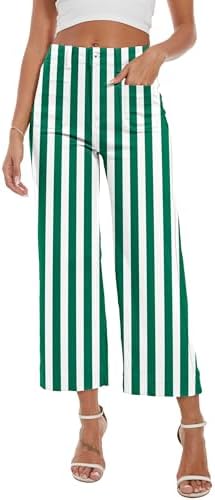 Wide Leg Jeans for Women Trendy High Waisted Flare Jeans Cropped Pants Stretchy Baggy