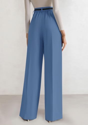 PRETTYGARDEN Women's Tailored Wide Leg Work Dress Pants