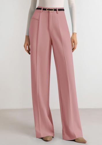 PRETTYGARDEN Women's Tailored Wide Leg Work Dress Pants