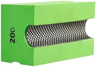 Concave Electroplated Diamond Sanding Block, 200 Grit Curved Polishing Pad for Grinding Trimming Granite Marble Glass Stone Tile Wood (1 Piece)