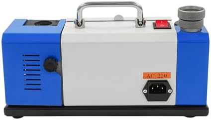 180W High-Speed Drill Bit Grinding Sharpener, Portable Electric Drill Sharpening Machine for Metal, Bench Grinder, 90–145° Twist Point Angle,12 Elastic Collets, CBN Grinding Wheel