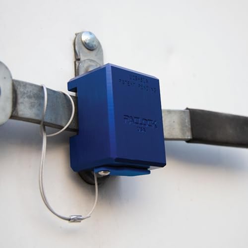 PACLOCK's 81-Series Patented Trailer Door Lock, UCS, High Performance 6-Pin Cylinder, Keyed Differently w/ 2 Keys, Blue