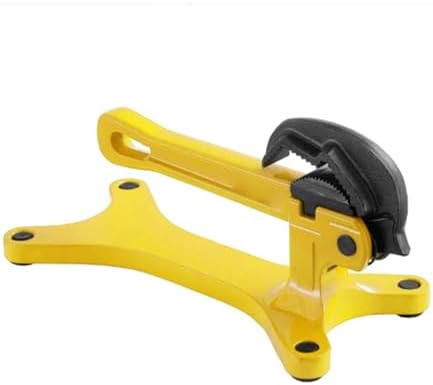 Portable Aluminum Alloy Clamping Tool for 1/8 to 2 Inch Pipe Lightweight Handheld Vise with Serrated Jaws and Anti Skid Feet for Plumbing and HVAC Repairs
