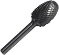 Drill America SE-11 Carbide Burr/Rotary File Oval Double Cut for Die Grinder 3/16" Dia. x 5/16" Cut Length with 1/4" Shank and 2" Overall Length, DUL Series