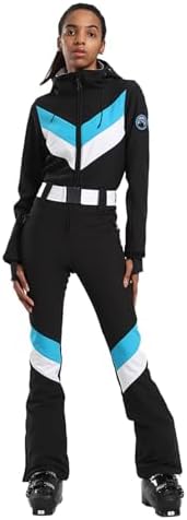GSOU SNOW Womens Ski Suit One Piece Jumpsuit Snow Jacket Waterproof